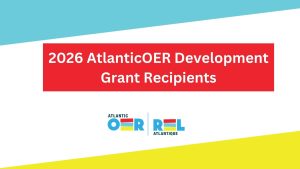 A title card that says 2026 AtlanticOER Development Grant Recipients